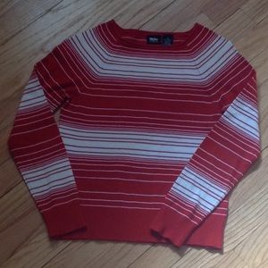 Red/white striped sweater